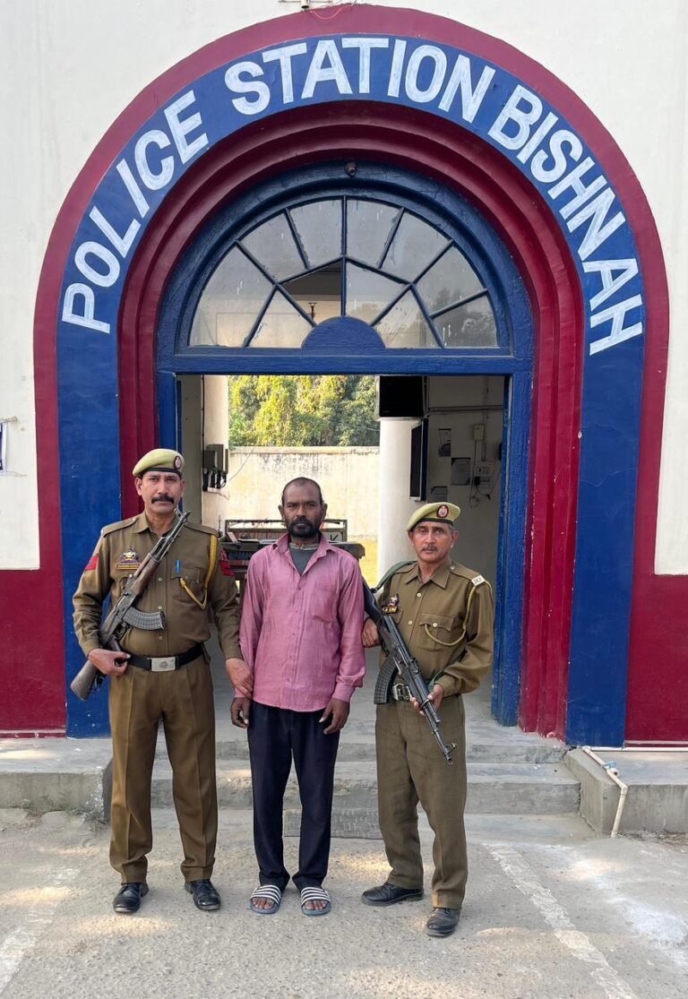Absconder evading arrest for last 8 years arrested in Jammu’s Bishnah