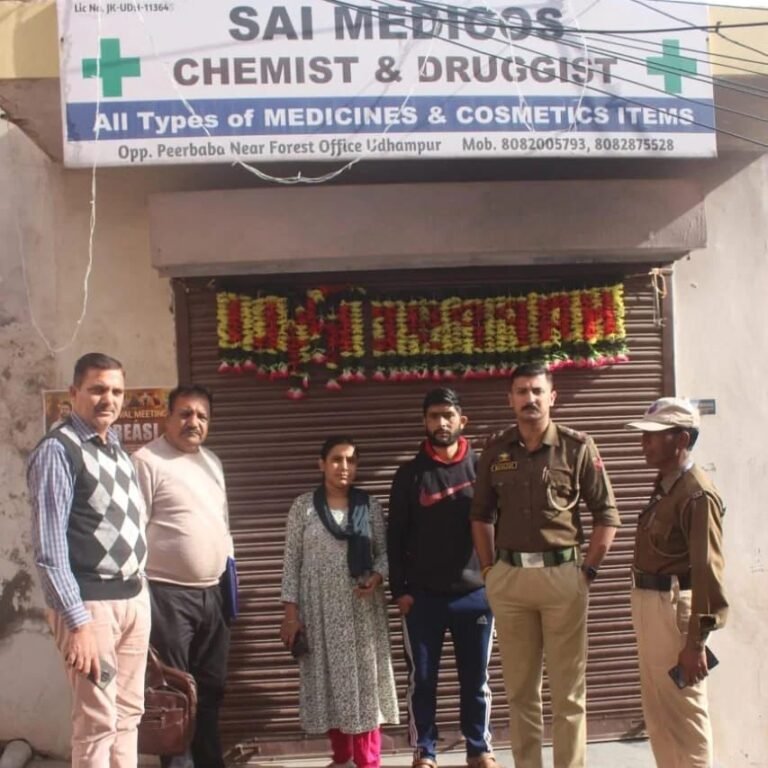 Two medical shops seized for violation in Udhampur