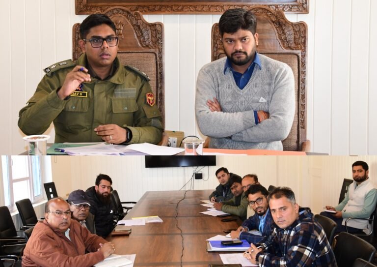 DC Ganderbal reviews security measures of key projects