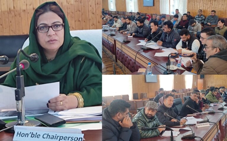 Chairperson DDC B’la chairs review meeting of Development Works for FY 2024-25Directs concerned officers for on-time completion of projects without any procedural delays