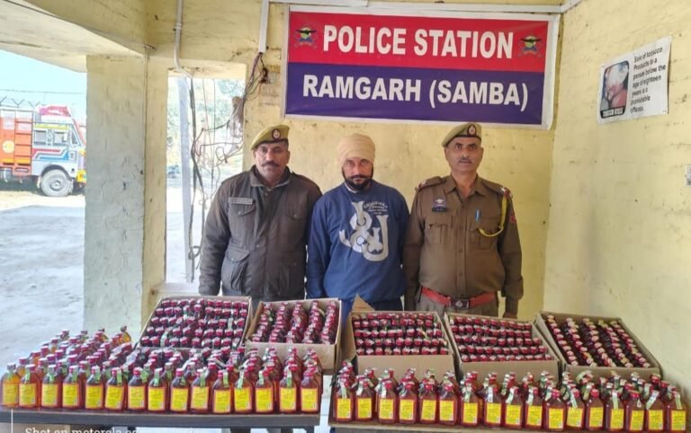 JK police arrests bootlegger with 480 bottles of illicit liquor