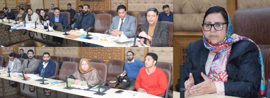 Sakeena Itoo reviews functioning of JKSCSTBC Development Corporation, JKWDC