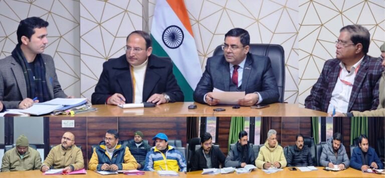 DC Kishtwar reviews Power Projects Catchment Area Development Plan