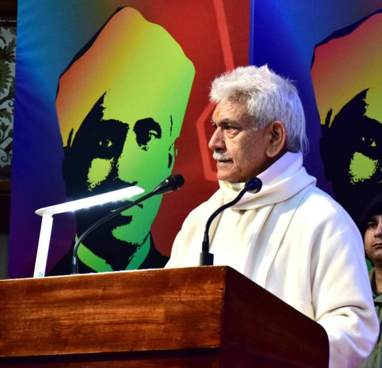 LG Manoj Sinha addresses ‘National Science Day’ seminar at University of Kashmir