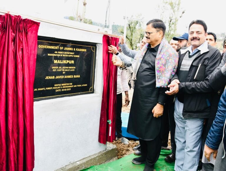 Javed Rana inaugurates Water Supply Schemes in Mendhar
