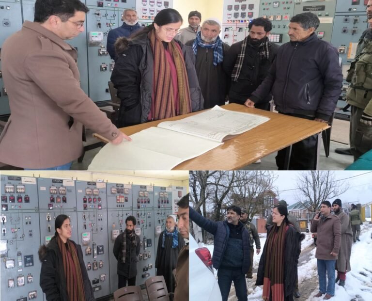DC Kupwara visits various Receiving Stations, inspects restoration of Power Supply