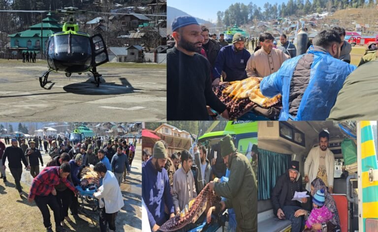 District Administration Kupwara airlifts critical patients from Karnah