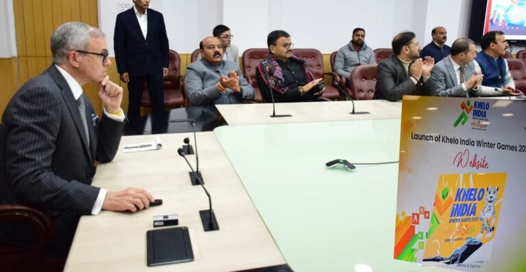 CM Omar Abdullah launches website for Khelo India Winter Games 2025