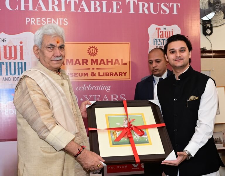 LG Manoj Sinha inaugurates Tawi Festival organised by Hari Tara Charitable Trust at Jammu