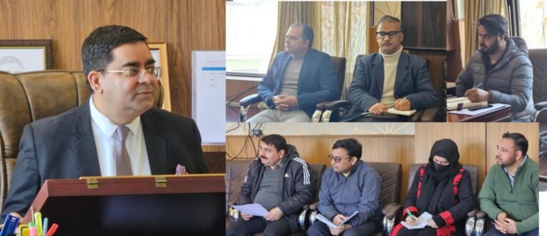 DC reviews implementation of Swachh Bharat Mission in Kishtwar District
