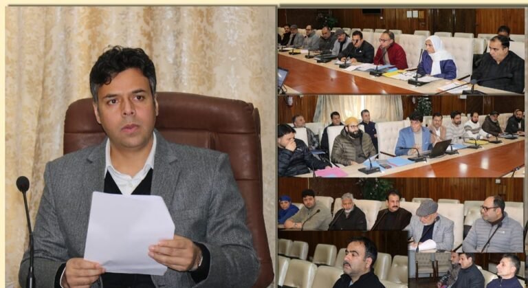 DC Srinagar chairs meeting of District Level Advisory Committee on Food Safety