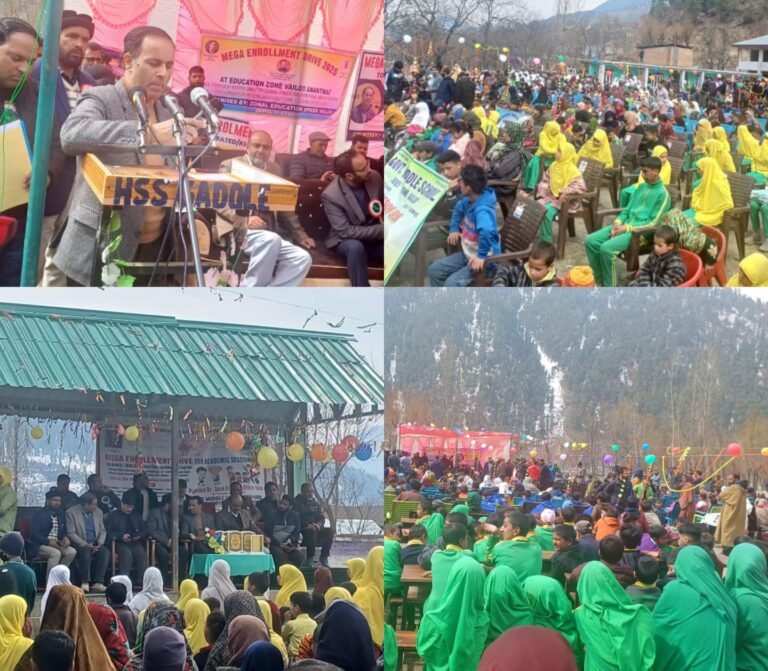Director School Education Kashmir launches Mega Enrollment Drive in Zone Vailoo, Anantnag