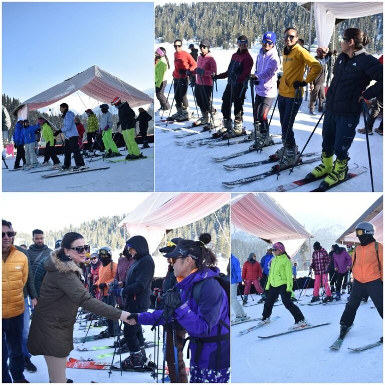 J&K Sports Council celebrates International Women’s Day at Gulmarg Ski Slopes