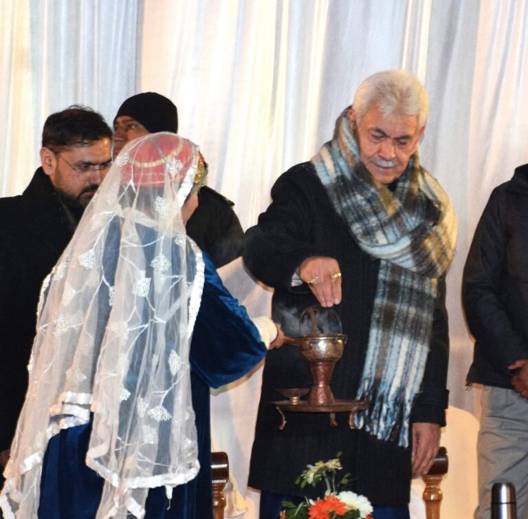 LG Sinha attends inaugural ceremony of 5th Khelo India Winter Games at Gulmarg
