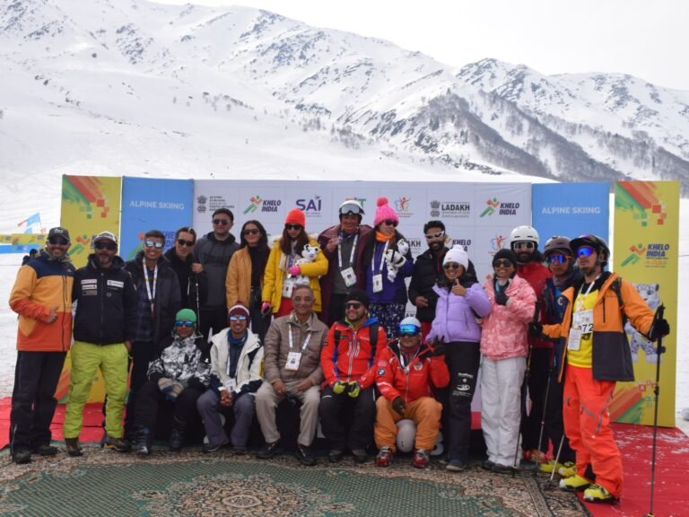 Thrills & triumphs mark inaugural day of Khelo India Winter Games 2025
