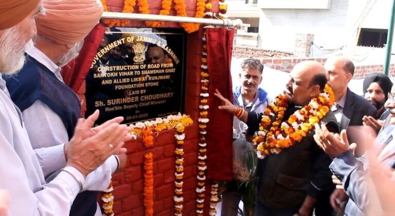 Dy CM lays foundation for road link, inspects mining sites; emphasises environmental sustainability