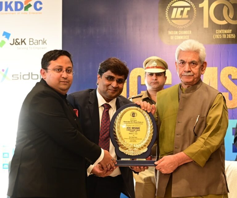 Lieutenant Governor addresses Indian Chamber of Commerce’s MSME Conclave 2025 in Jammu