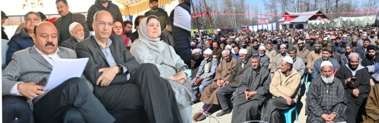 Dy CM, Health Minister, Advisor to CM visit D H Pora, Kulgam