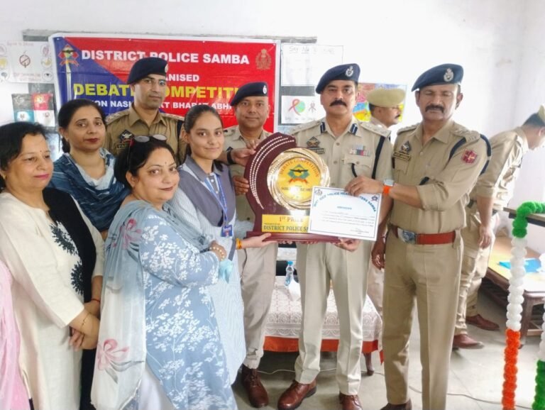Samba police organizes debate competition on drug abuse at ghss smailpur