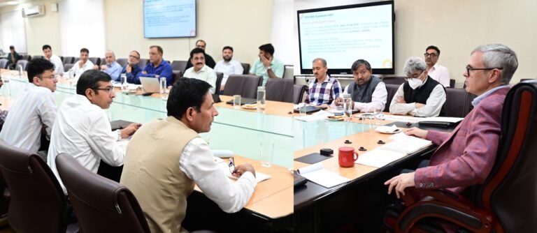CM Omar reviews key hydro power projects, emphasizes timely execution
