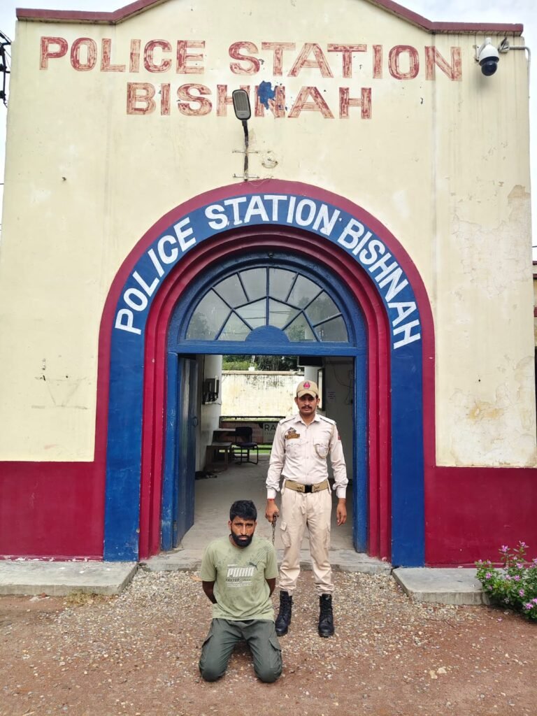 Police Station Bishnah apprehends absconder after more than a yearlong manhunt