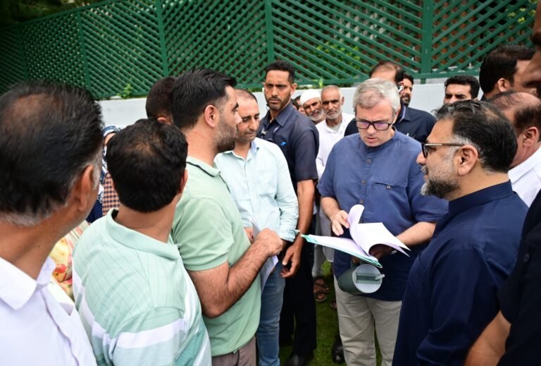 CM Omar listens to public concerns at Raabita office in Srinagar