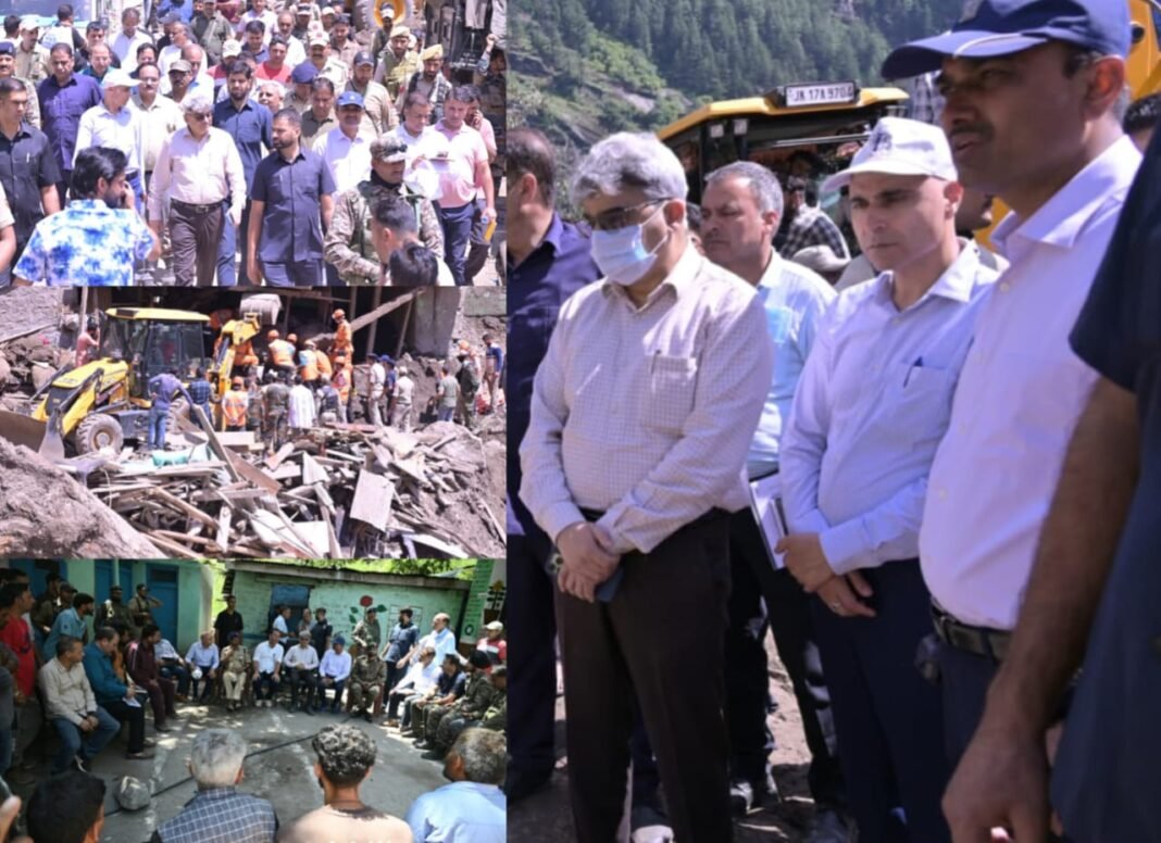 CS Dulloo visits Chisoti, assures comprehensive relief, rehabilitation measures