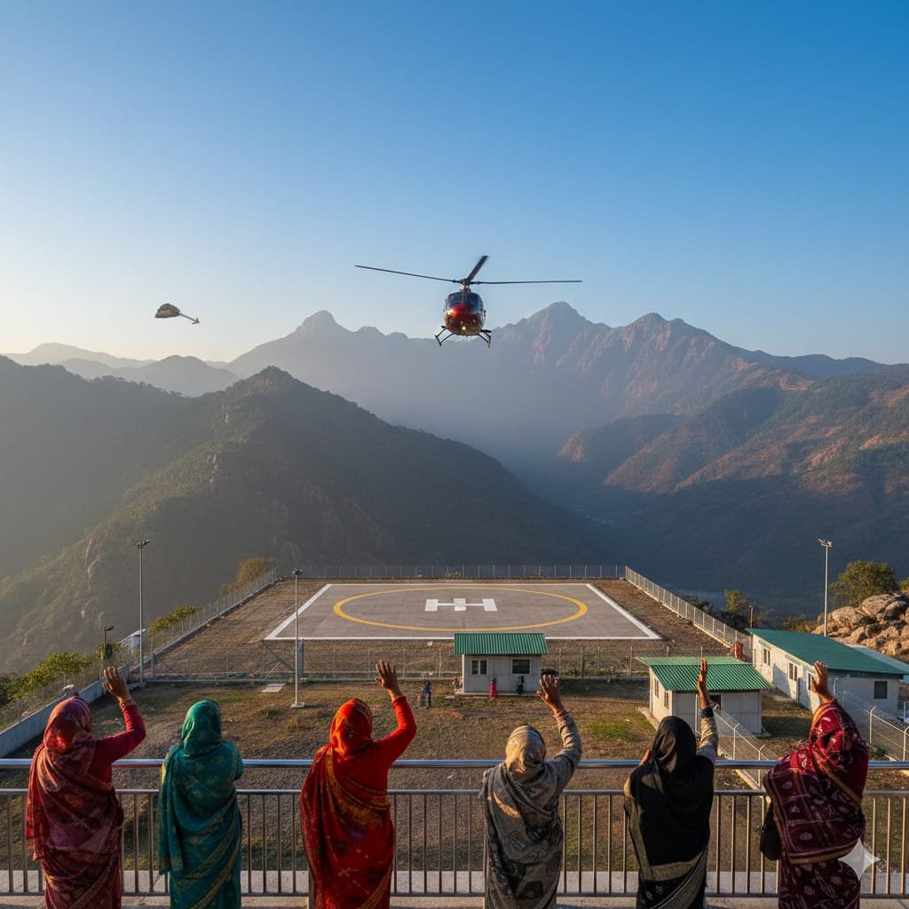 Vaishno Devi to Shivkhodi in 20 minutes: Helicopter service to begin in three monthsJNM journalist Hardeep Jamwal, JammuJammu. Devotees visiting Shri Mata Vaishno Devi in Katra will be relieved. Devotees will now be able to visit the Shivkhodi cave in less time. Jammu and Kashmir Lieutenant Governor Manoj Sinha has announced that efforts are underway to start helicopter service from Katra to Shivkhodi within the next three months.The Lieutenant Governor stated that construction of helipads at both Katra and Shivkhodi is in its final stages. 69 RCC graphs are constructing the approach road and bridge from the helipad to the cave, costing approximately ₹6 crore. Once the service begins, devotees will be able to reach Shivkhodi from Katra in just 20 minutes, compared to the two-and-a-half to three-hour journey by road.Helicopter service has already been operated from Katra to Shivkhodi. At that time, the fare per passenger was approximately ₹8,500. It is estimated that the fare for the new service could be between ₹8,000 and ₹10,000. This will provide special convenience to the elderly, disabled, and time-constrained devotees.