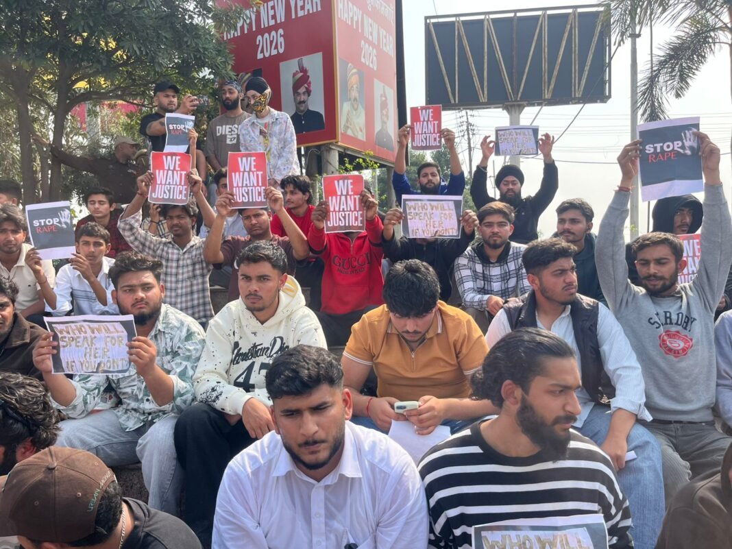 Innocent girl raped in Bishnah, Jammu; accused arrested – Youths take to the streets demanding death penaltyJammu, (Date) – A tragic incident of alleged rape of a three-year-old girl has come to light in the Bishnah area of Jammu district. The incident has sparked outrage across the region. Police have taken swift action and arrested the accused and registered a case against him under the Protection of Children from Sexual Offences Act (POCSO). The investigation is currently underway, and legal proceedings are underway under relevant sections.Police ActionAccording to reports, local police immediately took cognizance of the incident, detained the accused, and began questioning him. Medical examinations and other necessary legal formalities are being completed. Police officials say they will gather solid evidence in the case and file a charge sheet soon, ensuring the victim receives justice.Youths Take to the StreetsA large number of youth from various areas of Jammu took to the streets today to protest the incident. Protesters demanded the harshest punishment for the accused, especially death penalty. During the protest, people held placards and chanted slogans like “Give justice to the innocent” and “Hang the culprit.”The youth said that the strictest punishment is necessary to prevent such heinous incidents. They believe that unless the culprits receive exemplary punishment, it will be difficult to curb such crimes.Demands from the AdministrationThe protesters demanded that the case be heard in a fast-track court and that the victim’s family be provided with all possible legal and psychological support. They also appealed for strengthening security in the area and launching awareness campaigns regarding the safety of children.Social OutrageSince the incident, local residents have been deeply angered and concerned. Social organizations and civil society groups have also strongly condemned the act and demanded strict action from the government.The police and administration have stated that strict legal action will be taken against the culprit. Meanwhile, the entire area appears united in demanding speedy justice for the innocent girl.