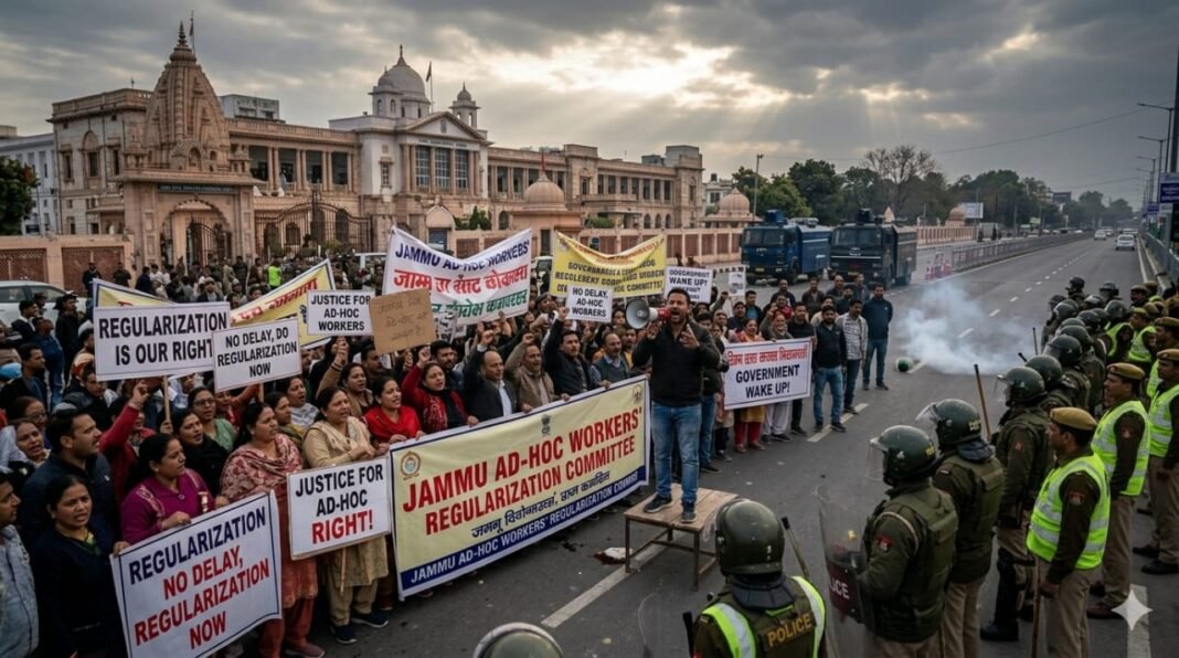 Daily wage workers in Jammu and Kashmir express anger, announce siege of Secretariat and Chief Minister’s residence on April 1-2