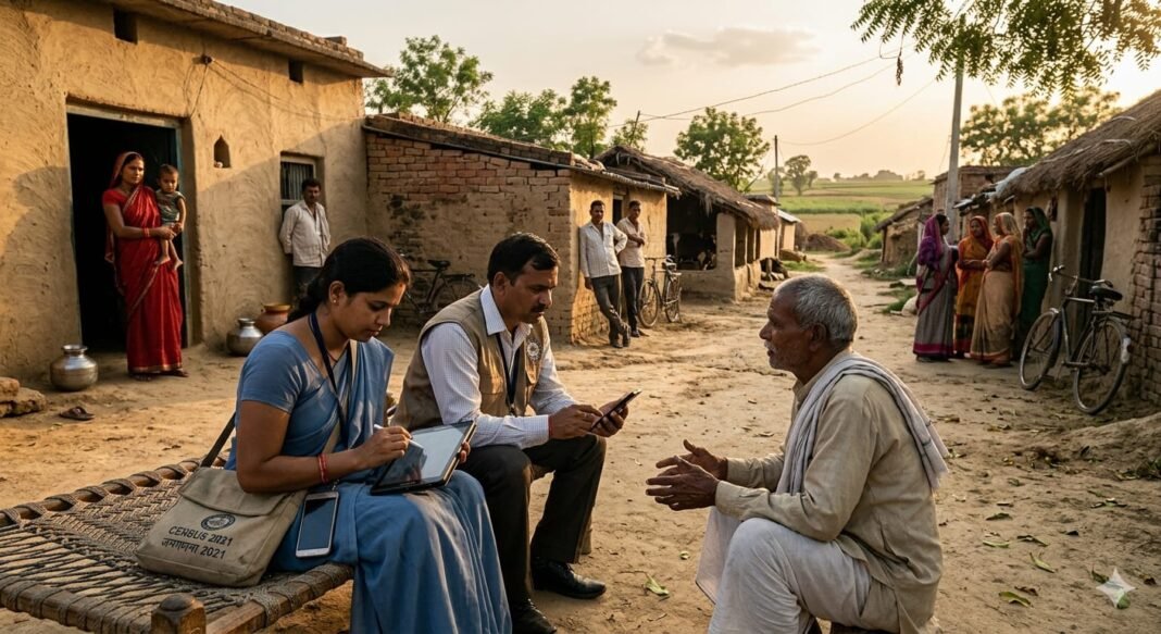 How will the census be conducted in India?