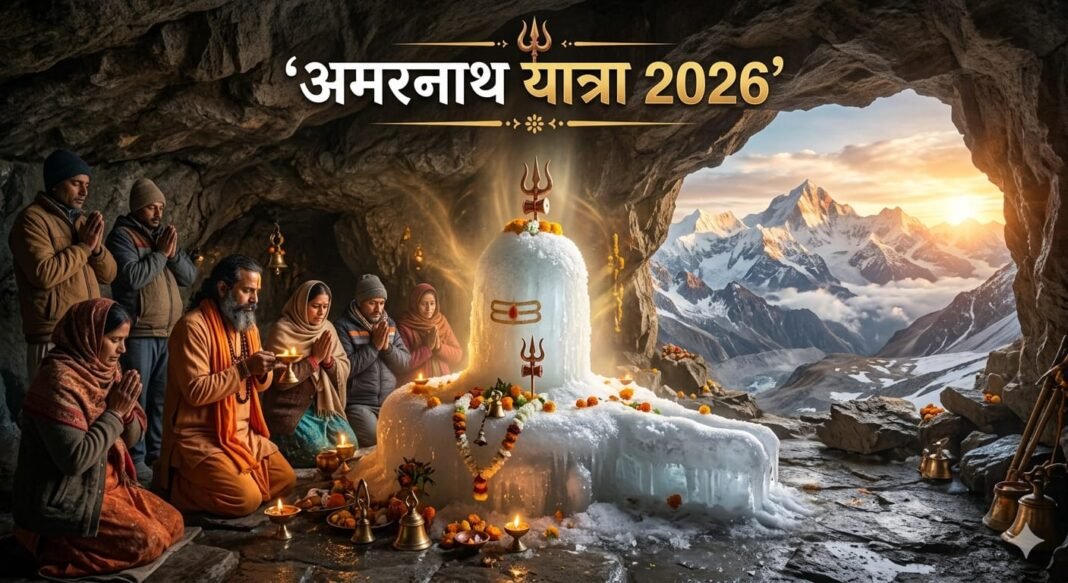 Registration for the Amarnath Yatra 2026 will begin on April 15th, with facilities available at 554 bank branches.