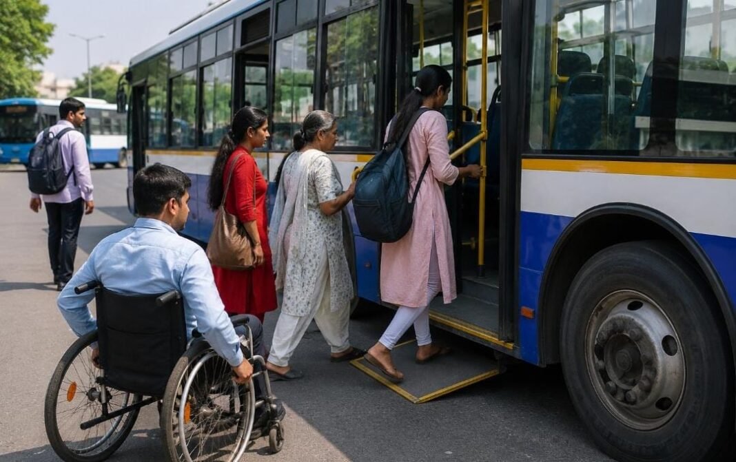 It’s now mandatory to vacate seats for women and disabled passengers on buses; violating the rules will result in cancellation of route permits.
