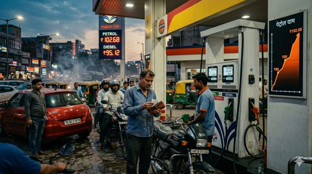 Fourth blow in 14 days: Petrol crosses ₹102, diesel also expensive, burden of inflation increases on the public