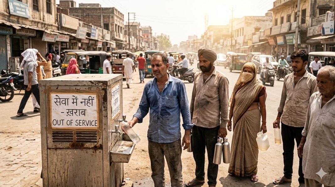 Water Coolers Run Dry Amid Scorching Heat; Jammu Residents Thirsting for Every Drop