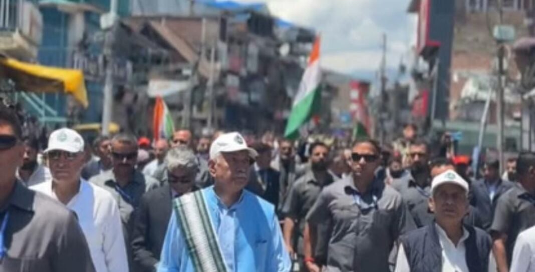 War Against Drugs Becomes a Mass Movement; Massive Turnout for LG Manoj Sinha’s Walkathon in Ganderbal