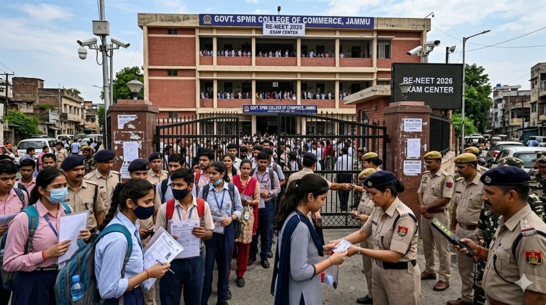 Re-NEET 2026: High alert in Jammu; stringent security arrangements at 27 centers