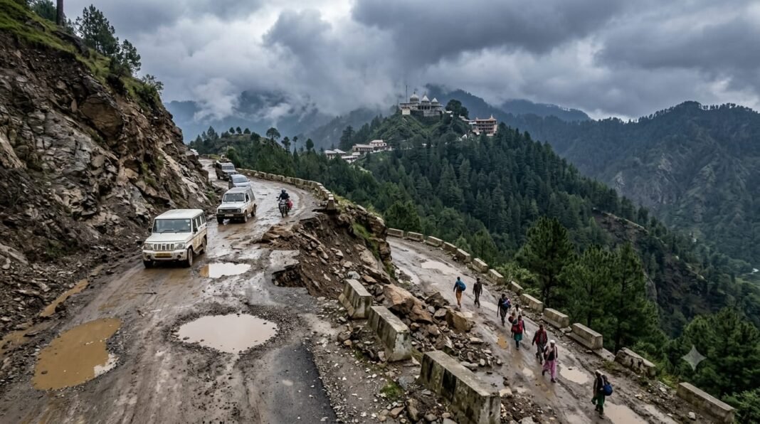 Claims of Religious Tourism Promoted; 9-km Journey to Sukrala Mata Temple Becomes Perilous