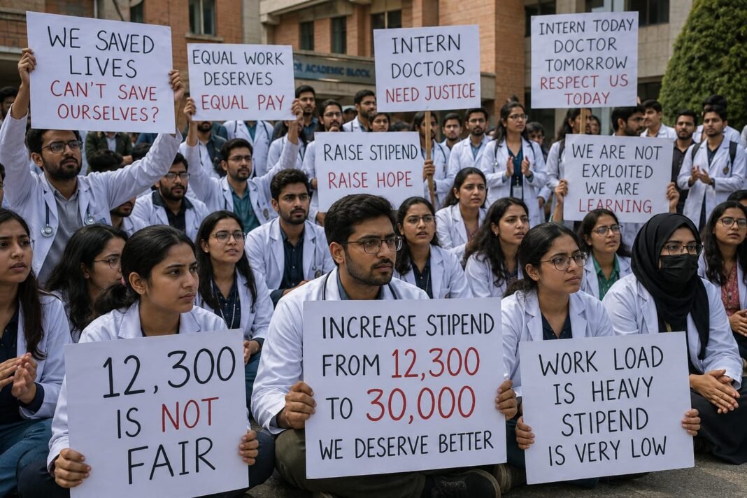 जम्मू-कश्मीर में मेडिकल इंटर्न की हड़ताल दूसरे दिन भी जारी,30 हजार रुपये स्टाइपेंड की मांग पर अड़े