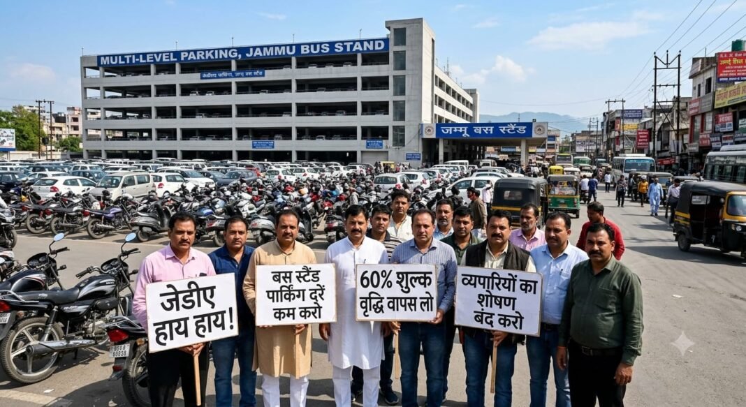 जम्मू बस स्टैंड पार्किंग में 60% शुल्क वृद्धि से भड़का जनआक्रोश, व्यापारियों व शिव सेना ने दी उग्र आंदोलन की चेतावनी