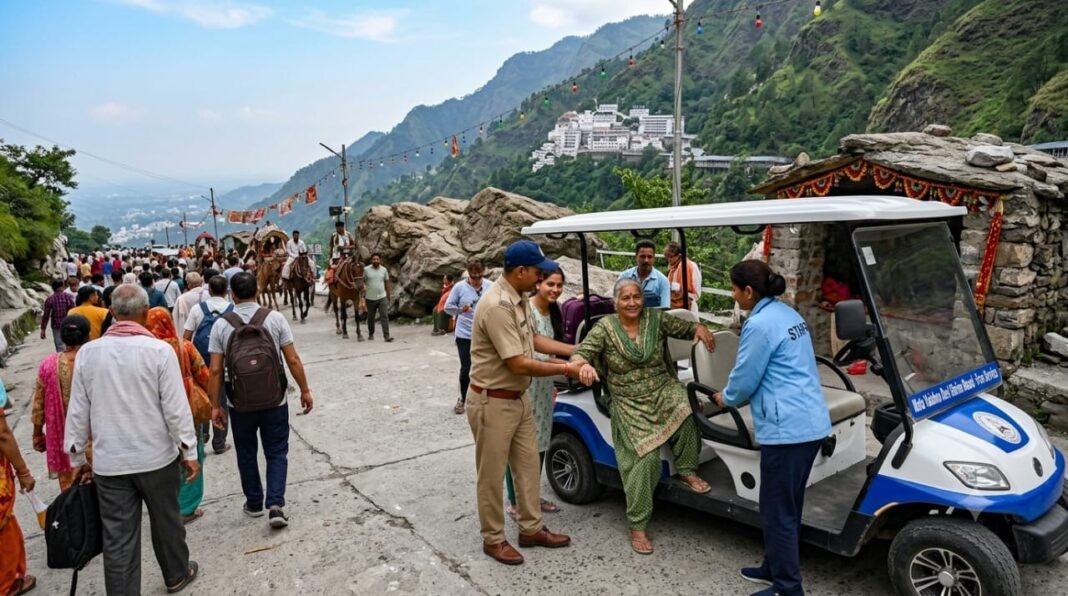 नवरात्र में दिव्यांग श्रद्धालुओं के लिए खास व्यवस्था, वैष्णो देवी यात्रा में बैटरी कार से घोड़ा-पालकी तक मुफ्त