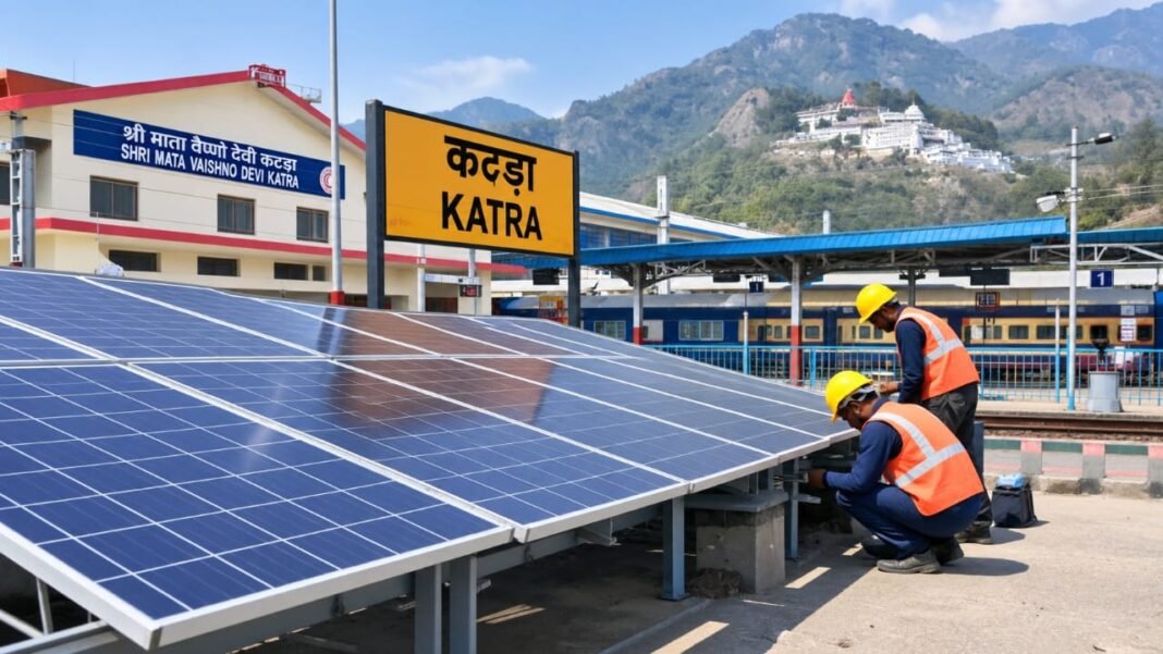 अब सूरज की रोशनी से जगमगाएंगे जम्मू मंडल के रेलवे स्टेशन, कटड़ा-ऊधमपुर में 18 नए सोलर प्लांट लगाने की तैयारी
