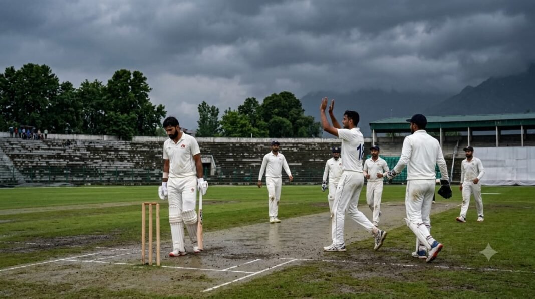 बारिश ने टाली जम्मू-कश्मीर की हार, लेकिन बल्लेबाजी ने बढ़ाई चिंता; रणजी मुकाबले में मध्य प्रदेश को तीन अंक